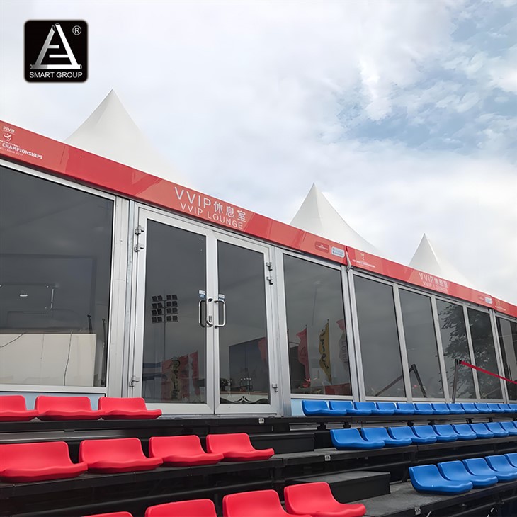 Stadium Portable Beach Volleyball Grandstand Bleachers Seating with VIP Room