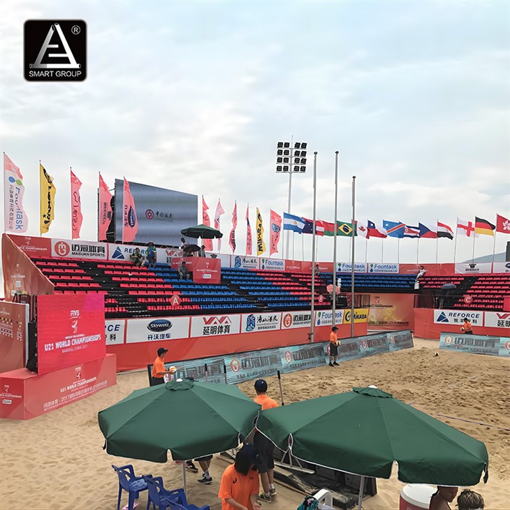 Stadium Portable Beach Volleyball Grandstand Bleachers Seating with VIP Room